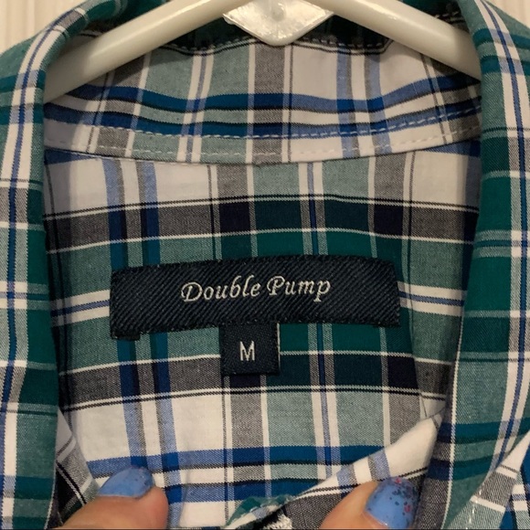 Bundle of 2 Men’s Button Down Collared Shirts Size Medium - Picture 9 of 10